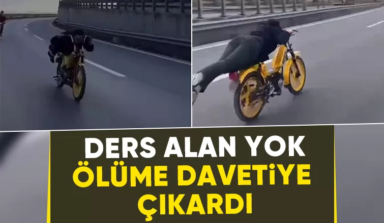 D-100'de motosikleti ölümüne sürdü