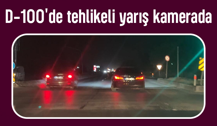 D-100'de teker yakarak yarıştılar