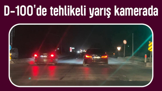 D-100'de teker yakarak yarıştılar