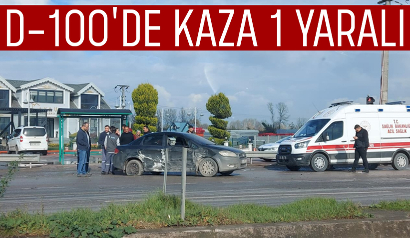 D-100'de zincirleme kaza