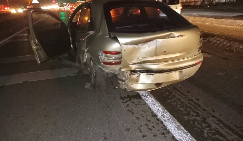 D-100'de zincirleme kaza