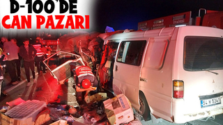 D-100 savaş alanına döndü