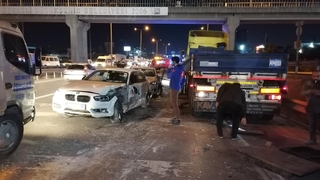 D-100 savaş alanına döndü