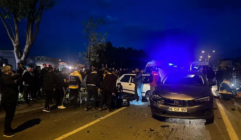 D-100’de feci kaza: 5’i çocuk 9 yaralı