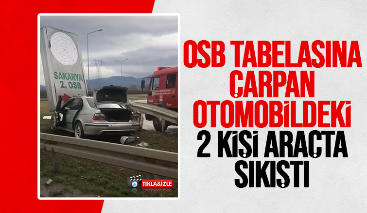 D-100’de otomobil bariyerlere girdi: 2 yaralı