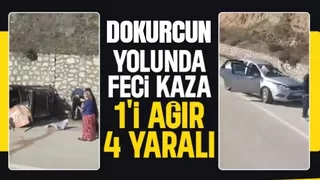 D-140'da kaza 1'i ağır 4 yaralı