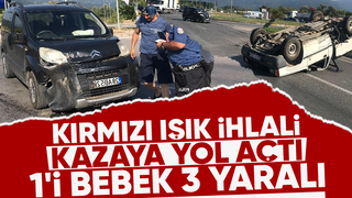 D-140'da kaza 3 yaralı