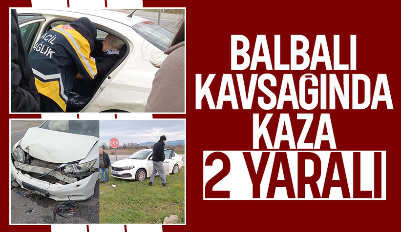 D-140'da otomobiller çarpıştı: 2 yaralı