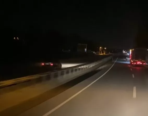 D-140'da şok anlar ters yönde böyle gitti