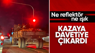 D 140 da traktör sürücüsü kazaya davetiye çıkardı