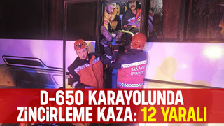 D-650'da kaza: Yaralılar var