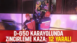 D-650'da kaza: Yaralılar var