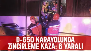 D-650'da kaza: Yaralılar var