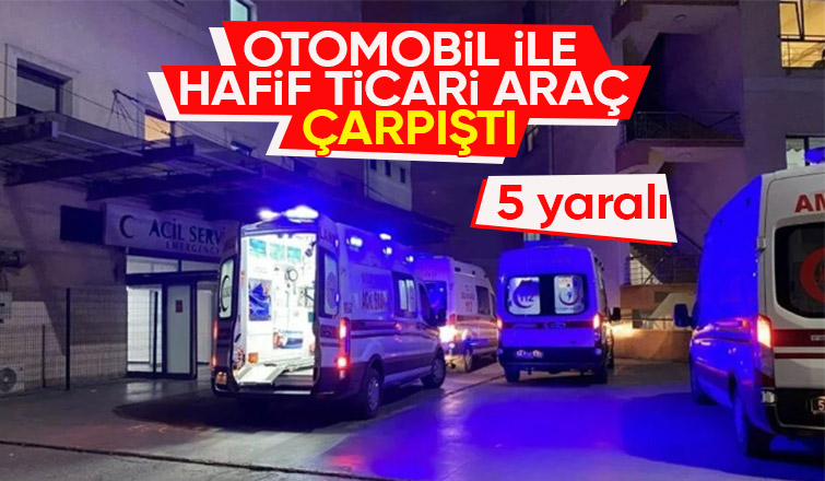 D-650 de feci kaza 5 yaralı
