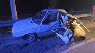 D-650'de feci kaza; Ölümden döndü