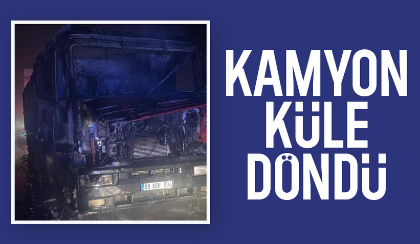 D-650'de kamyon yandı
