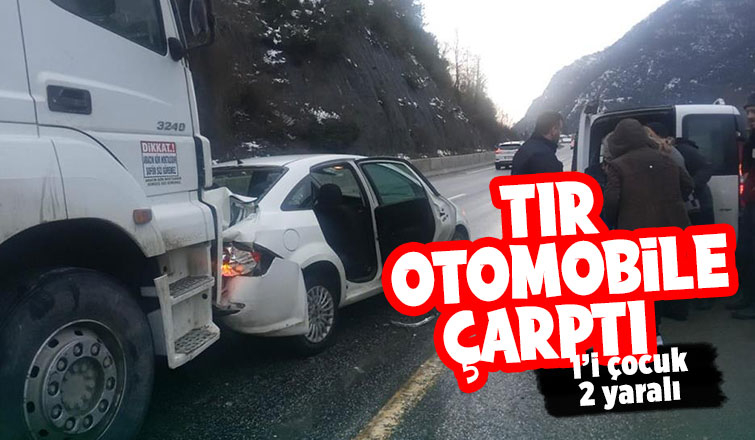 D-650'de kaza 1’i çocuk 2 yaralı