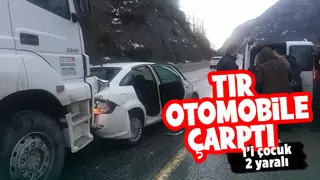 D-650'de kaza 1’i çocuk 2 yaralı
