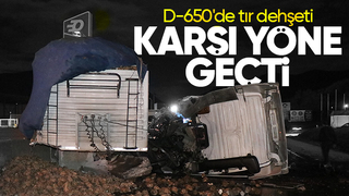 D-650'de tır dehşeti: Faciadan dönüldü