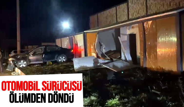 D-650’de otomobil, konteynere çarptı: 1 yaralı