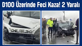 D100 üzerinde feci kaza