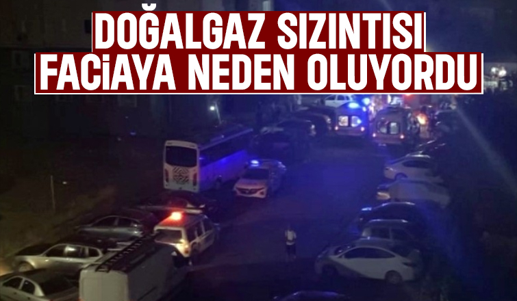 Dairede doğalgaz sızıntısı parlamaya yola açtı: 1 yaralı