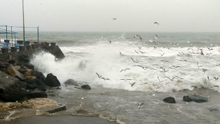 Dalga boyu 4 metreyi buldu