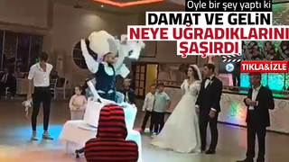 Damat ve geline öyle bir şaka yaptı ki!