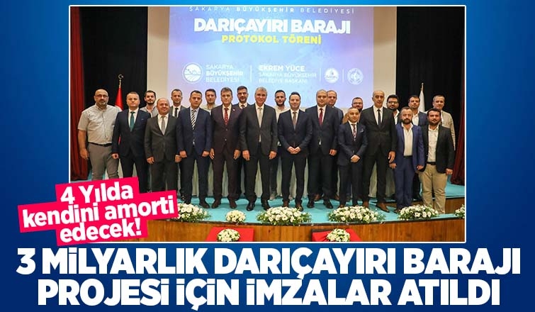 Darıçayırı Barajı projesi için imzalar atıldı