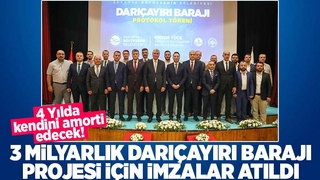 Darıçayırı Barajı projesi için imzalar atıldı
