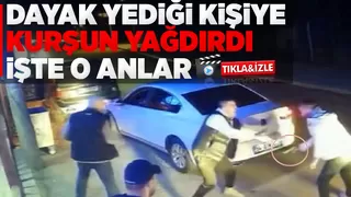 Dayak yedi, silahını çekip kurşun yağdırdı; O anlar kamerada