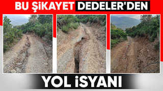 Dedeler'de vatandaşın yol tepkisi; Dev yarıklar oluştu