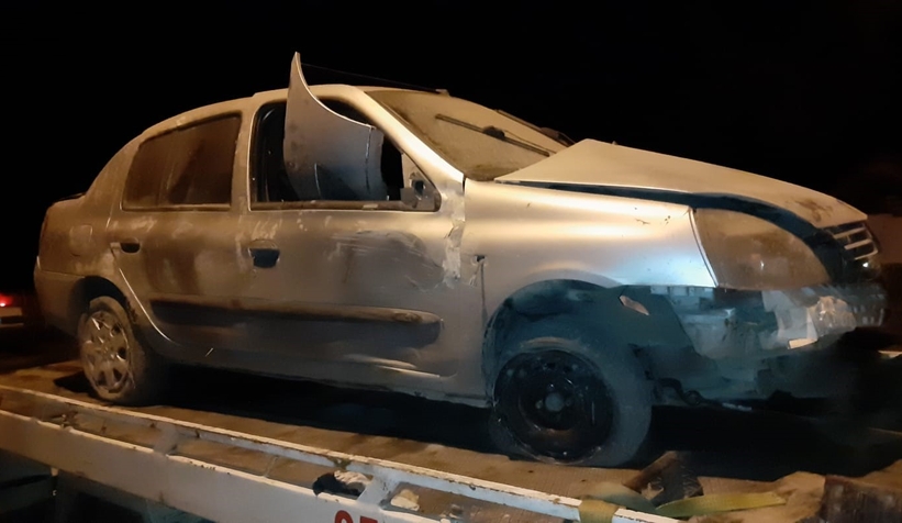 Defalarca takla atan otomobil hurdaya döndü: 2 yaralı