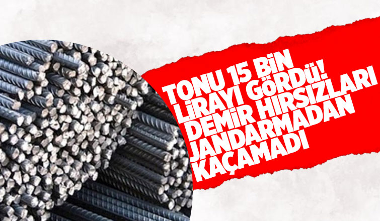 Demir hırsızları kovalamaca sonucu yakalandı