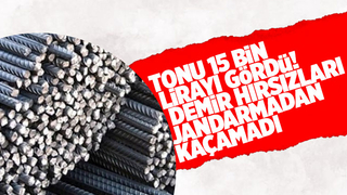 Demir hırsızları kovalamaca sonucu yakalandı