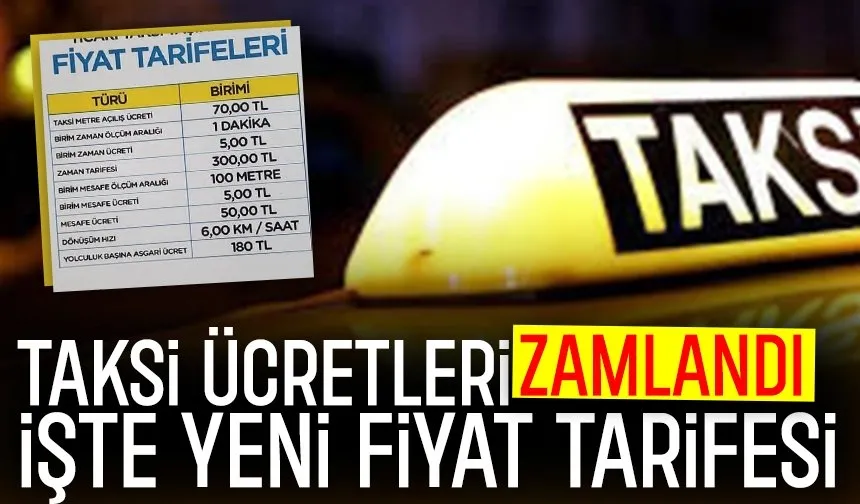 Sakarya'da taksi ücretleri zamlandı; işte yeni tarife