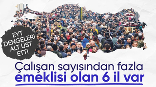 Denge bozuldu: 6 ilde emekli sayısı çalışan sayısını aştı