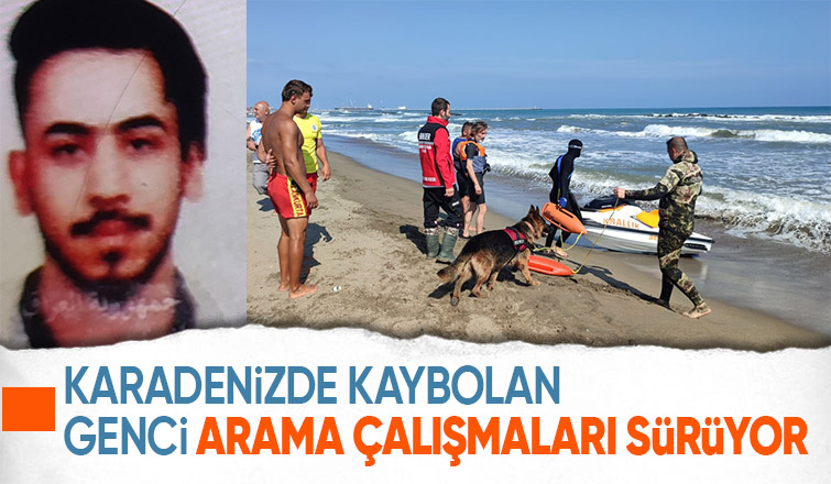 Denizde kaybolan yabancı uyruklu şahsı ekipler didik didik arıyor
