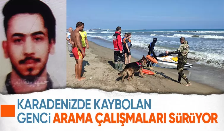 Denizde kaybolan yabancı uyruklu şahsı ekipler didik didik arıyor