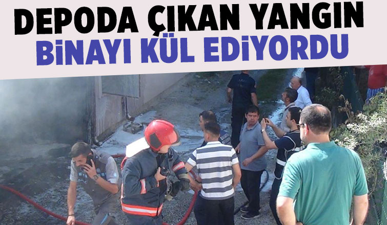 Depoda yangın çıktı
