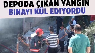 Depoda yangın çıktı