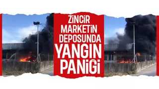 Depoda yangın paniği