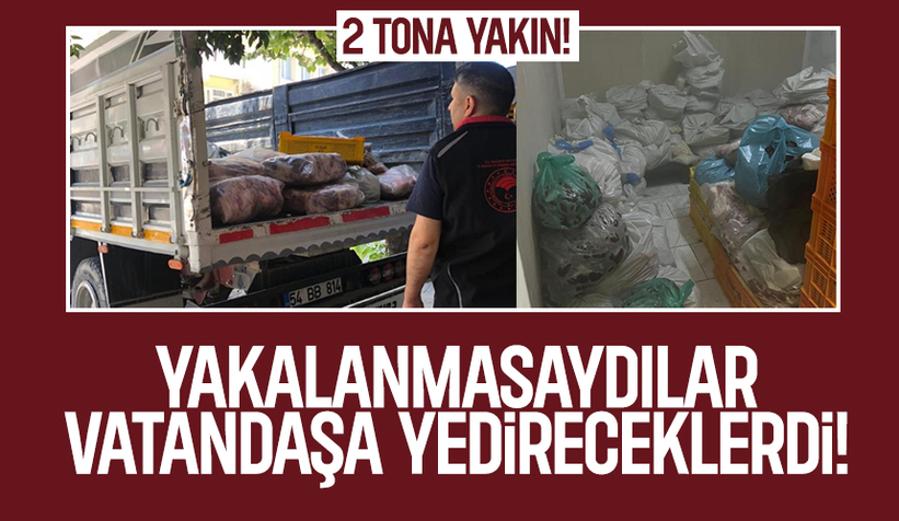 Depodan 2 tona yakın kaçak et ve süt ürünleri ele geçirildi
