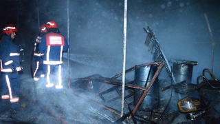 Deposu yanan iş yeri sahibinden şok paylaşım