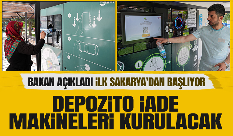 Depozito iade otomatları geliyor; ilk Sakarya'dan başlayacak