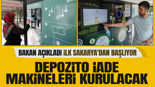 Depozito iade otomatları geliyor; ilk Sakarya'dan başlayacak