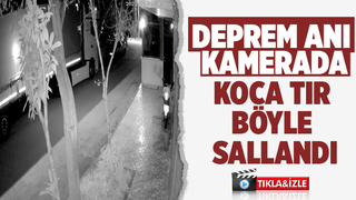 Deprem anı kamerada