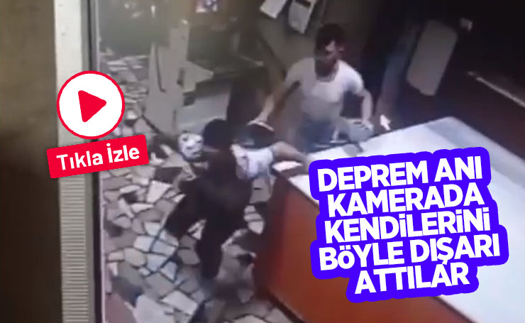 Deprem anı kamerada