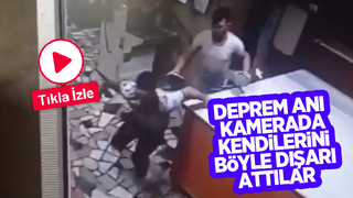 Deprem anı kamerada