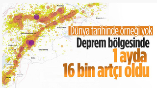 Deprem bölgesinde bir ayda 16 bin artçı yaşandı